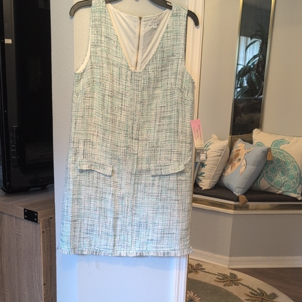 Venus Sleeveless Tweed Dress